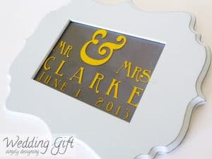 wedding gift idea 11 Wedding Date Sign 5