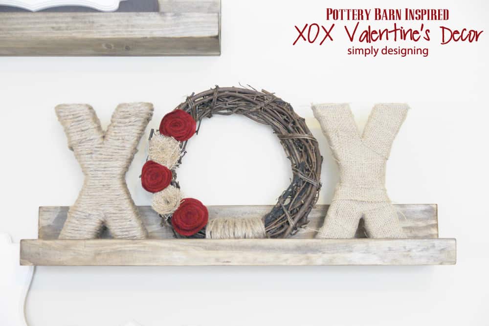 | XOX Valentine's Decor {Pottery Barn Inspired} | 25 | free love print