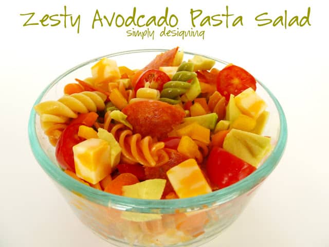 zesty avocado pasta salad 11 Zesty Avocado Pasta Salad + Giveaway! #GetZesty #giveaway #sponsored 9