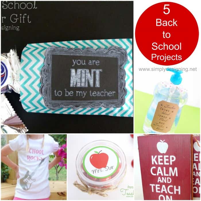 5 Back to School Projects | Back to School Ideas made with a Silhouette | 5 | set up a silhouette cameo