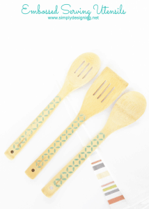 Embossed Serving Wooden Utensils Embossed Serving Utensils + GIVEAWAY 4 Back to School Ideas made with a Silhouette