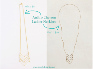 anthro vs diy Anthropologie Necklace Knock-Off: Chevron Ladder Necklace 4 how to make soap
