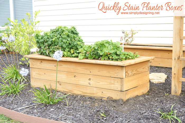 planter | How to Quickly Stain Planter Boxes | 24 | DIY cat house