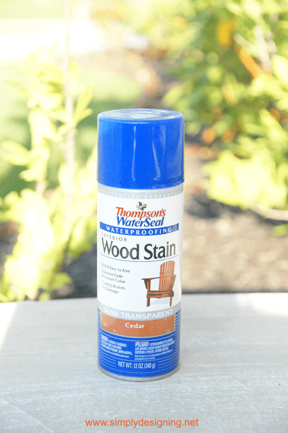 wood stain spray can