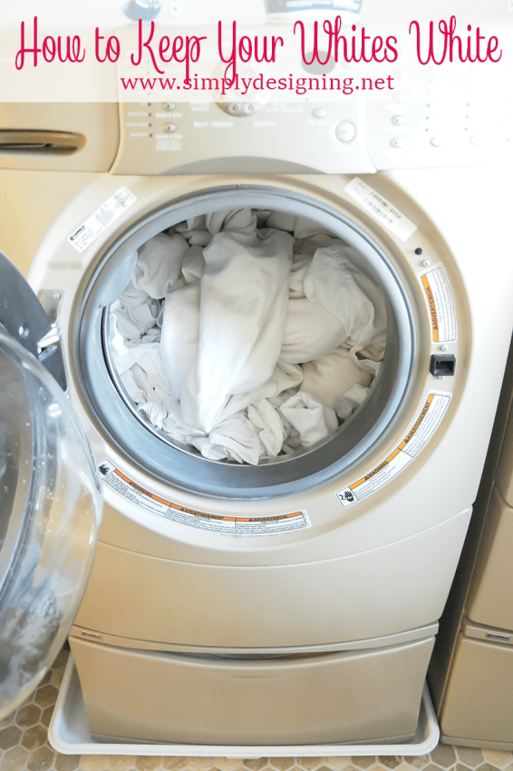 How to keep your whites white! #liquidbluing #laundryhack