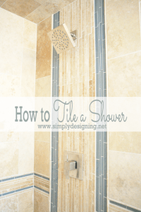 How to Tile a Shower How To Tile a Shower: Master Bathroom Remodel Part 5 3 Pottery Barn Knock-Off Diamond Art