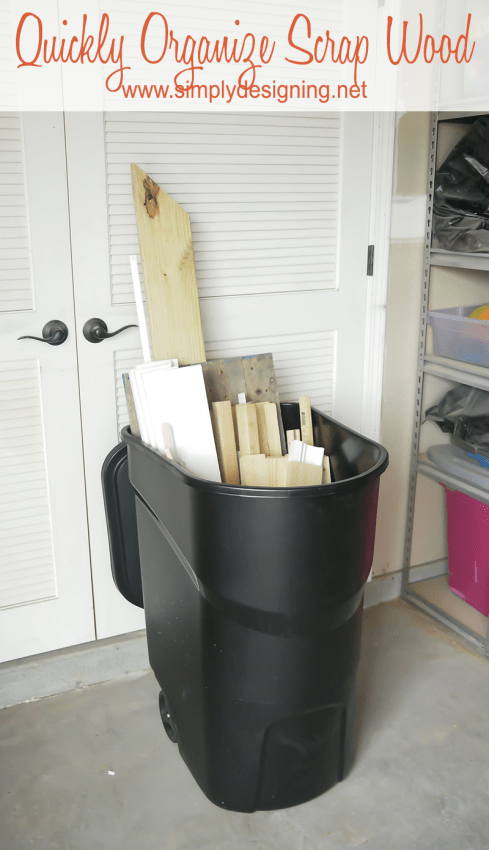 Quickly Organize Scrap Wood  #organize #storage #wood #garage