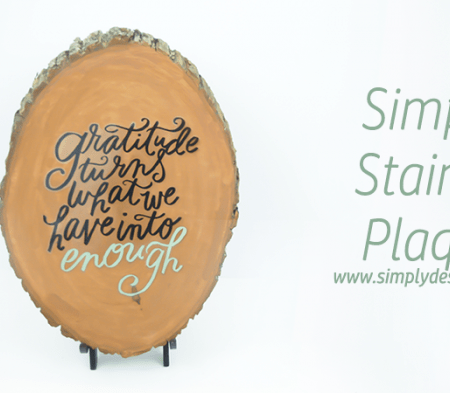 simple stained plaque #stain #homedecor #decor