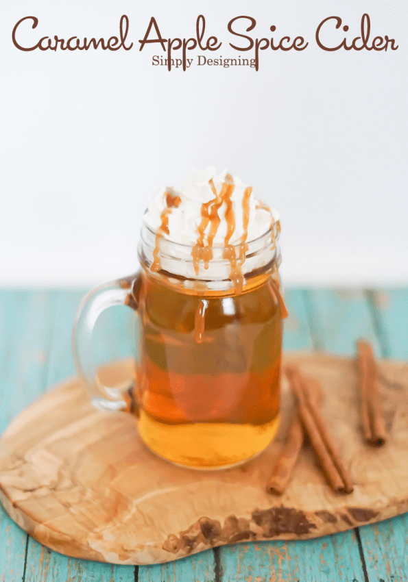 Caramel Apple Spice Cider  #recipe #drinks #fall