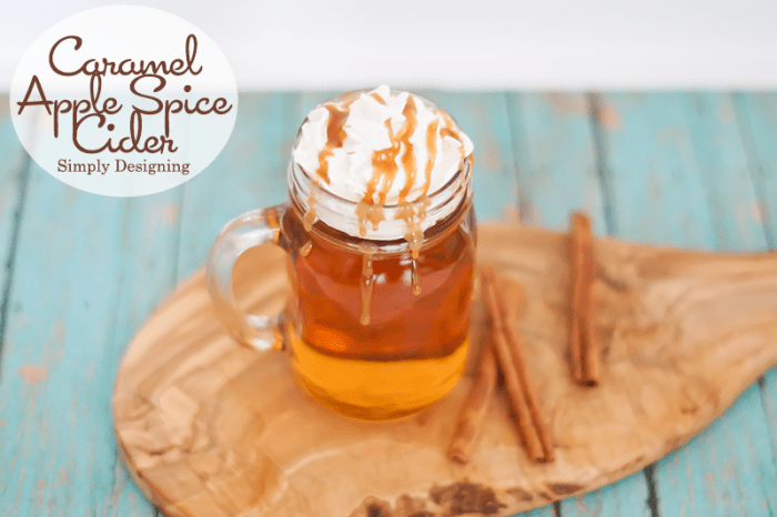 Caramel Apple Spice Cider #recipe #drinks #fall