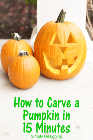 How to Carve a Pumpkin in 15 Minutes | Simply Designing with Ashley