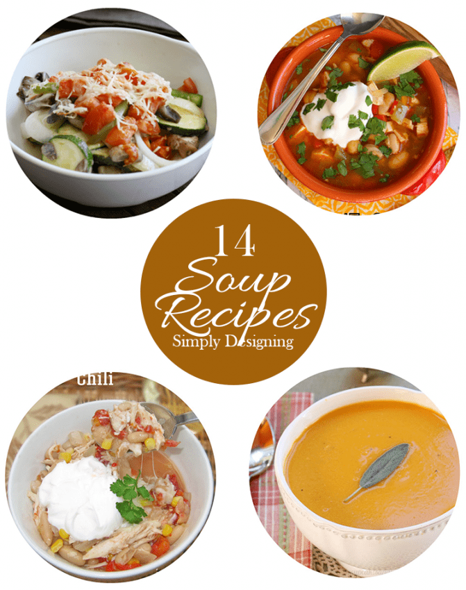 Fall Soup Collage | 14 Delicious Fall Soup Recipes | 15 | Spring Printables