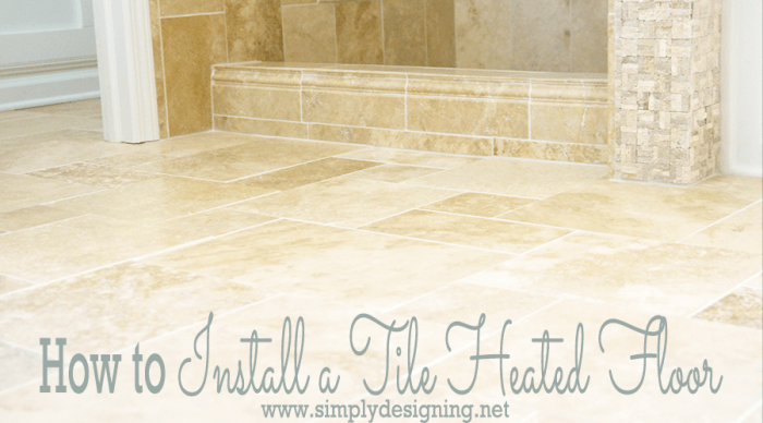 Featured Image Master Bathroom Remodel: Part 7 { How to Install Radiant Heated Tile Floors } 17 DIY Floating Shelves
