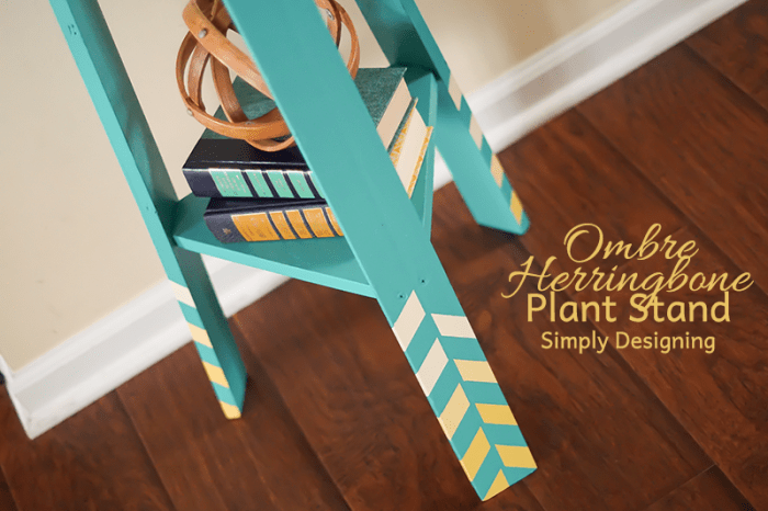 Herringbone Plant Stand