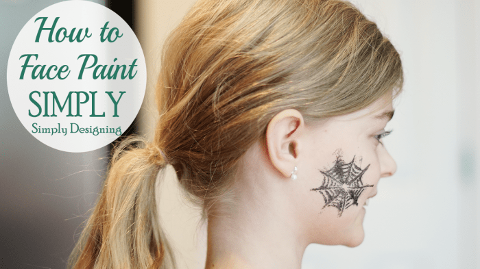 How to Face Paint SIMPLY  #halloween #facepainting 