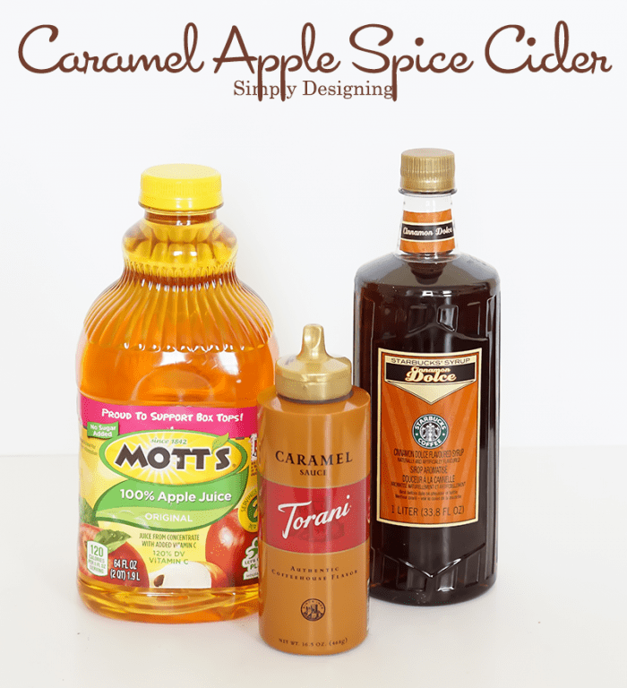 Ingredients for Caramel Apple Spice Cider  #recipe #drinks #fall