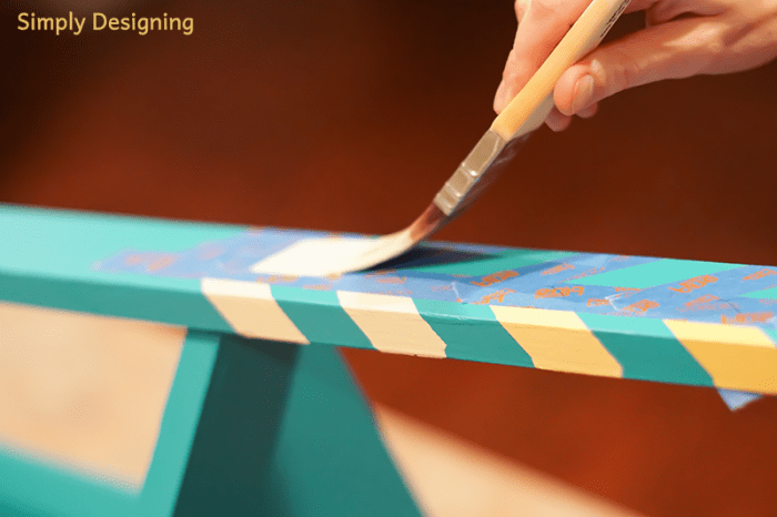 Paint Herringbone Pattern