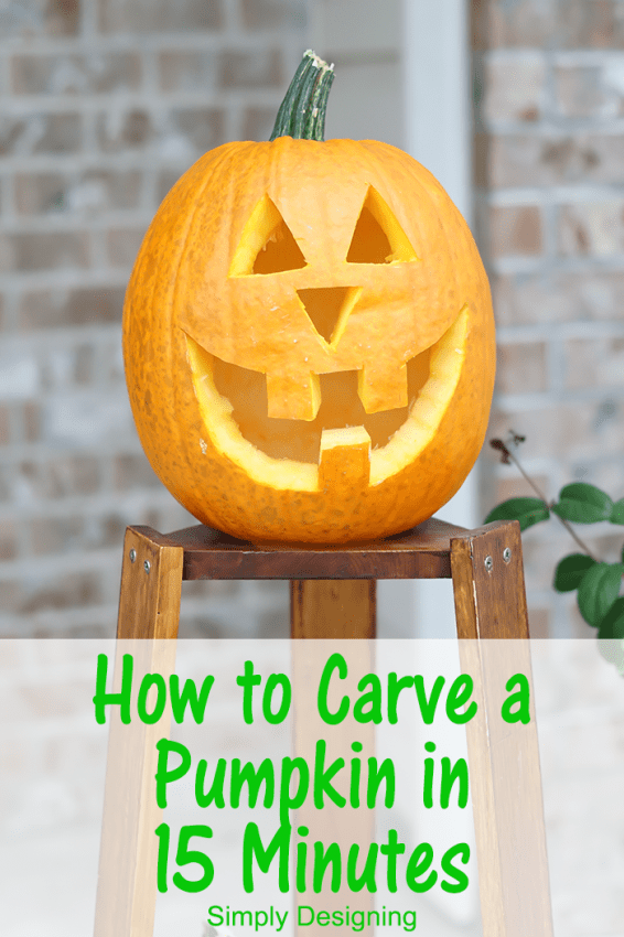 Quickly Carve a Pumpkin #Halloween #pumpkin #pumpkincarving #jackolantern #crafts