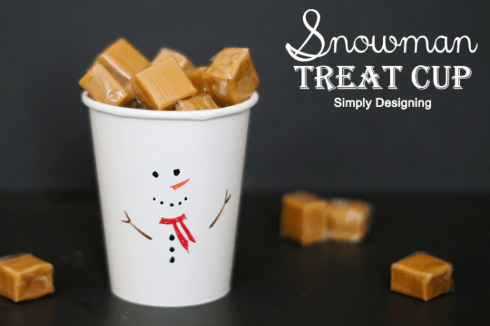 Snowman Treat Cup