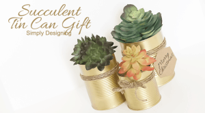 Succulent Gift Featured Image Succulent Tin Can Gift 4 Painted Apothecary Candy Jar