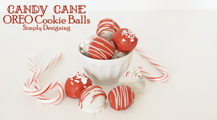 Candy Cane OREO Cookie Balls Featured Image