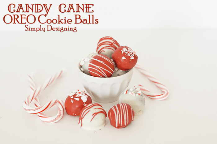 Candy Cane OREO Cookie Balls