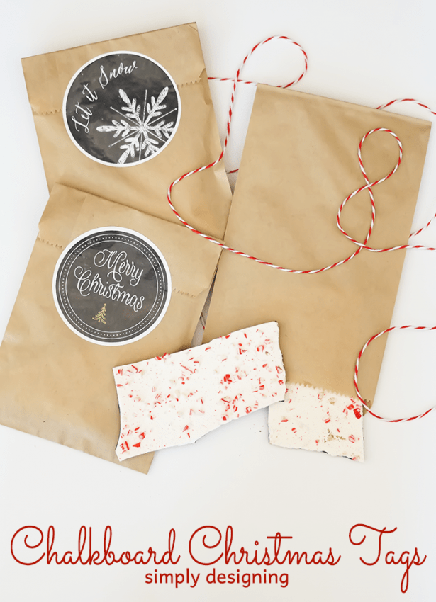 Chalkboard Christmas Tags