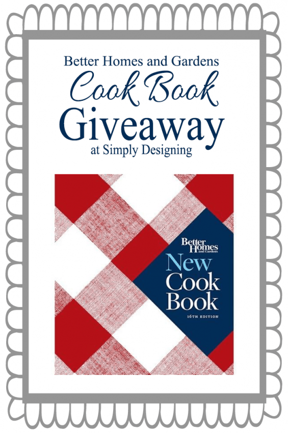 Better Homes and Gardens Cookbook Giveaway