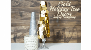 Gold Holiday Tree Decor Featured Image Gold Holiday Tree Decor 2 Silhouette Portrait Giveaway