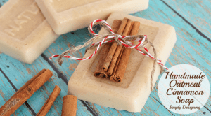 Handmade Oatmeal Cinnamon Soap Gift Featured Image How to Make Soap With Oatmeal and Cinnamon 3 Homemade Bath Bombs