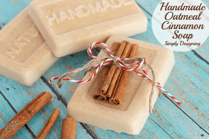 Handmade Oatmeal Cinnamon Soap Gift