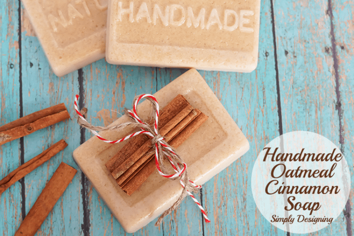 Handmade Oatmeal Cinnamon Soap