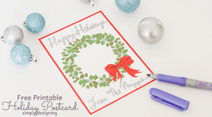 Holiday Postcard Featured Image Printable Holiday Postcard 3 Cookie Cutter Gift Idea