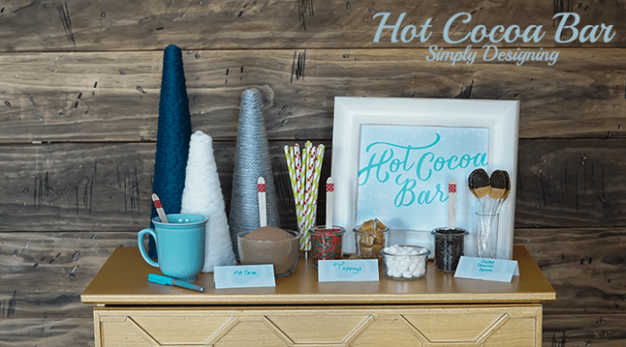 Hot Chocolate Bar Featured Image | Hot Cocoa Bar | 18 | summer dinner party idea