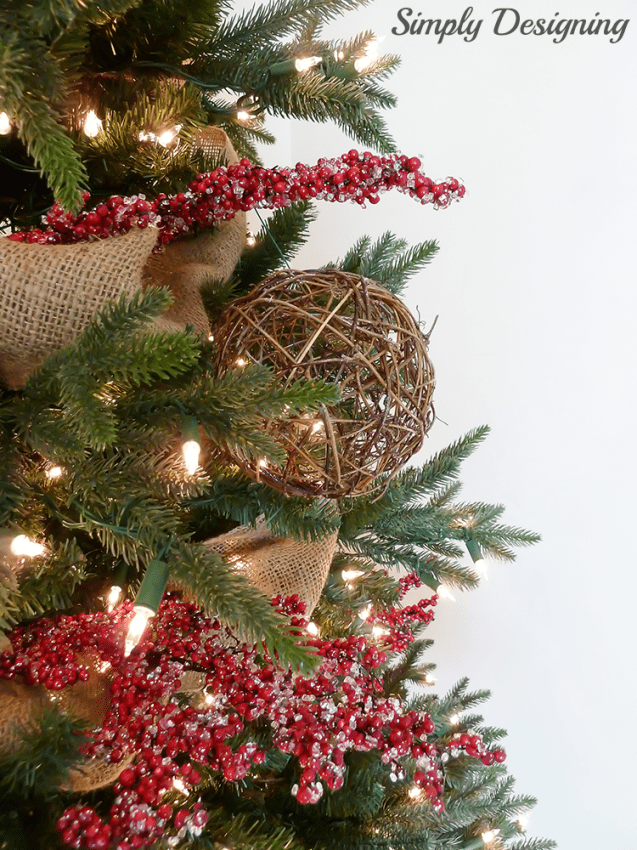 Twine Ball on Christmas Tree