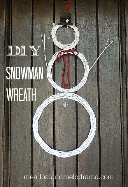 diy snowman wreath 3