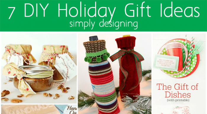 7 DIY Holiday Gift Ideas Collage Featured Image | 7 DIY Holiday Gift Ideas | 33 | fabric Christmas trees