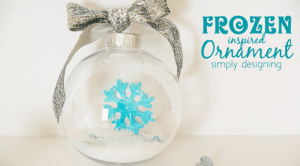 Elsa Inspired FROZEN Ornament Featured Image DIY FROZEN Ornament 1 FROZEN Ornament