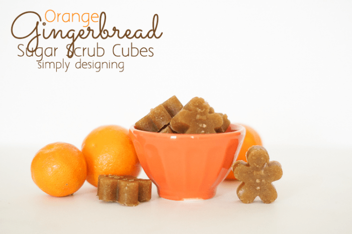 Gingerbread Sugar Scrub Cubes