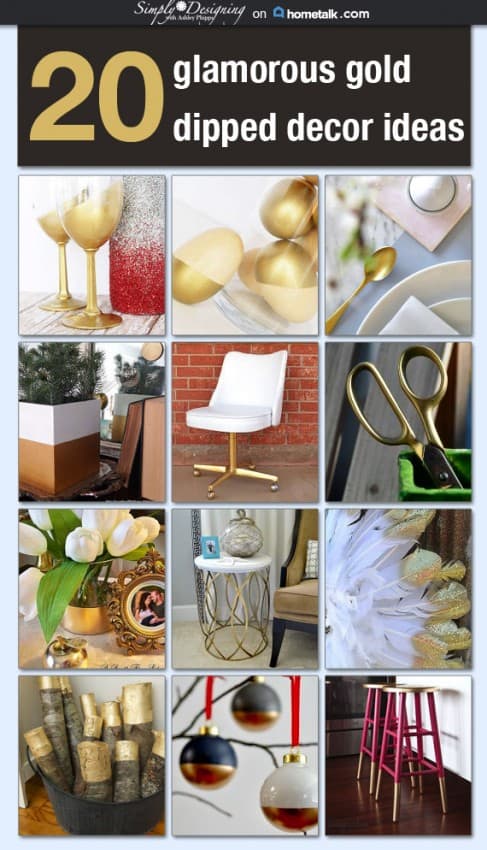 Gold Dipped Decor