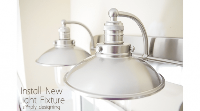 Industrial Light Fixture Featured Image | Install a New Bathroom Light Fixture | 18 | Install New Tile Counter Tops