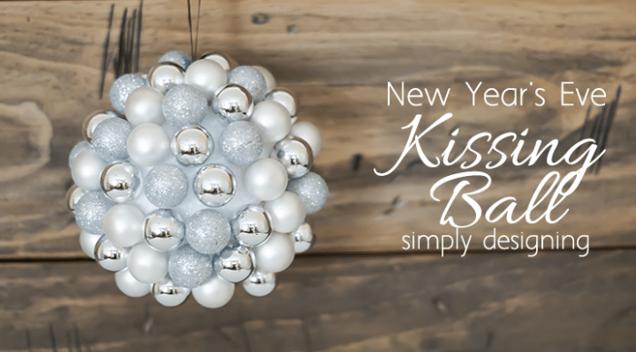 New Years Eve Kissing Ball Featured Image | New Year's Eve Kissing Ball | 12 | color blocked easter eggs