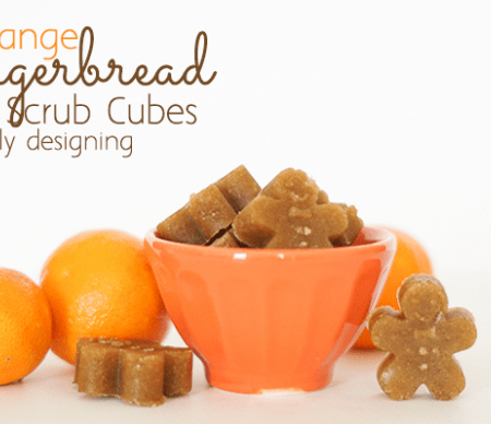 Orange Gingerbread Sugar Scrub Cubes Featured Image