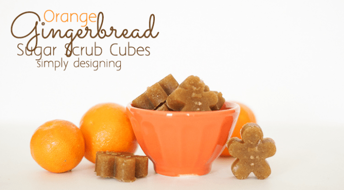 Orange Gingerbread Sugar Scrub Cubes Featured Image Orange Gingerbread Sugar Scrub Cubes 30 Christmas Gift Ideas Under $25