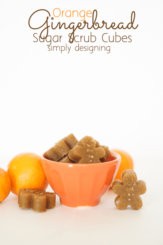 Orange Gingerbread Sugar Scrub Cubes