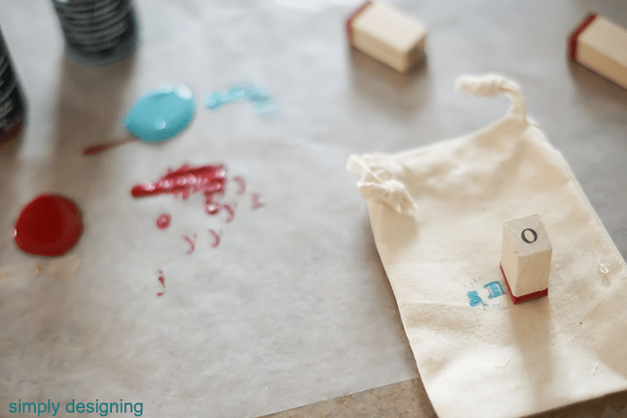 Stamp Muslin Bag