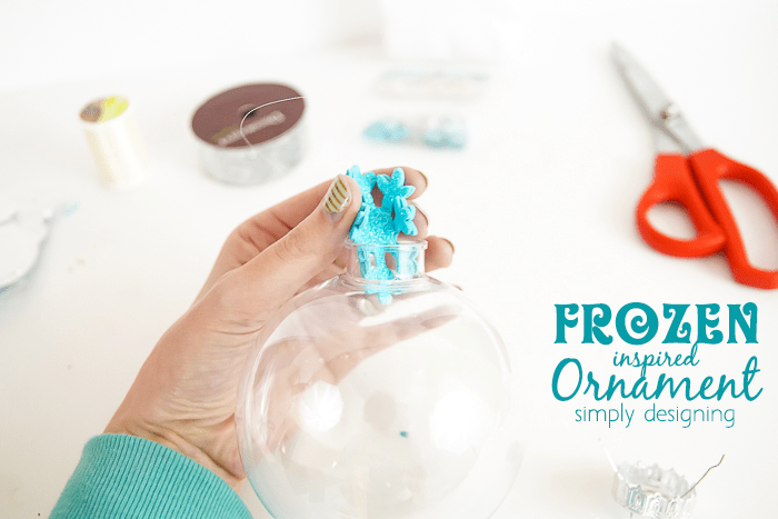 how to make a FROZEN inspired Ornament