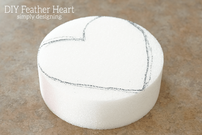 Draw Heart on StyroFoam
