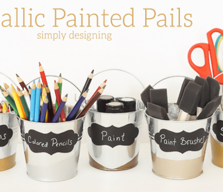 Metallic Painted Pails Featured Image