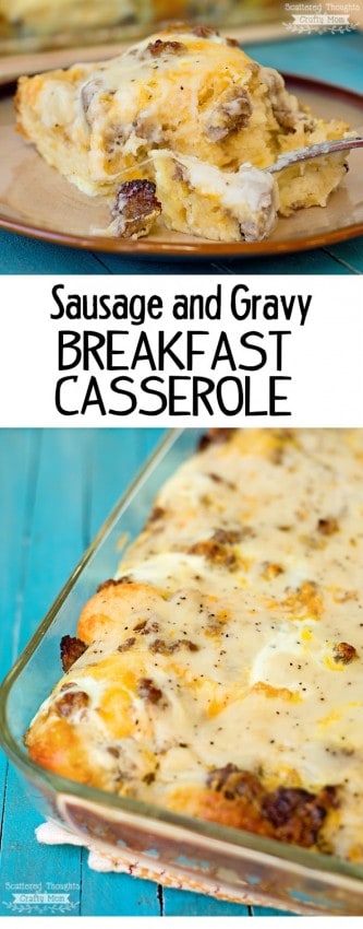 Sausage and Gravy Breakfast Casserole